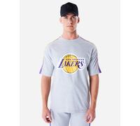New Era Nba Panel Los Angeles Lakers Short Sleeve T-shirt Grigio S Uomo