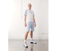 New Era - Pantaloncini blu multicolore con scritta LA Dodgers in coordinato S