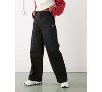 New Era - Pantaloni chino a fondo ampio neri-Nero W28