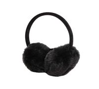 New Era - Paraorecchie neri da donna in pelliccia sintetica-Nero One Size