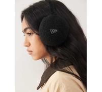 New Era - Paraorecchie neri in pile borg con logo-Nero One Size