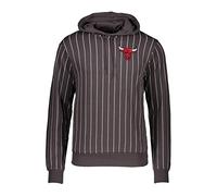 New Era Pinstripe Po Chicago Bulls - Felpa con cappuccio da uomo, grigio., M