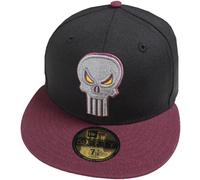 New Era Punisher Black Maroon Cap Marvel 59Fifty Fitted Limited Edition