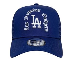 New Era - Royal Dodgers Wordmark Trucker - - Accessories - unisex - Blu - ONE SIZE