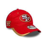 New Era San Francisco 49ers Cappello Snapback Superbowl Sidepatch 9Twenty Rosso