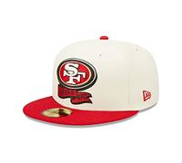 New Era San Francisco 49ers NFL 2022 Sideline Chrome White 59Fifty Basecap