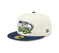 New Era Seattle Seahawks NFL 2022 Sideline Chrome White 59Fifty Basecap