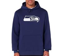 New Era Seattle Seahawks NFL Team Logo Hoody Blu Felpa con Cappuccio