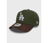 New Era - LA Dodgers E-frame - Cappellino verde con visiera in camoscio marrone a contrasto-Multicolore One Size