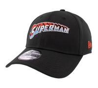 New Era Superman Steel Text Logo 39Thirty - Cappello aderente, Nero , Large/X-Large