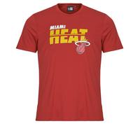 New-Era T-shirt NBA ESSENTIALS TEE MIAMI HEAT in Rosso EU L