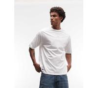 New Era - T-shirt oversize a maniche corte midi bianca con logo-Bianco XL