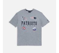 New Era T-Shirt Unisex NFL Games Collegiate Oversize England Patriots HGR, Grigio M, XXL EU