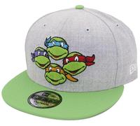 New Era Tartarughe Head Tmnt Erica Grigio Snapback Cap 9fifty Edizione Limitata