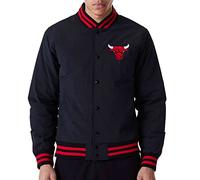New Era Team Logo Bomber Chicago Bulls Jacket 60284773, Mens Jacket, black, L EU
