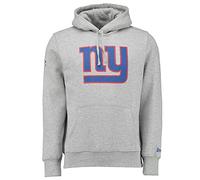 New Era Team Logo Hoody York Giants, Felpa Uomo, Grigio (Heather Grey), Medium