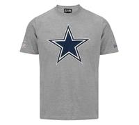 New Era Team Logo Tee Dallas Cowboys, Short sleeve Uomo, grigio (Heather Grey), Small
