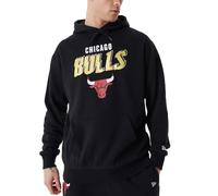 Felpa New Era Team Script OS Hoody Chicago Bulls uomo nero (L)