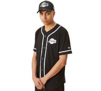 New Era, ,Tops ,Uomo ,Nero ,S Camiseta Degled Logo Pully UP TEE Loslak
