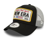 New Era Trucker Adjustable Cap NE Logo Nero Grigio, Nero , Taglia unica