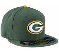 New Era Uomo Verde Bay Packers NFL Su Campo 59Fifty Gioco Cappello,Scuro Verde,7