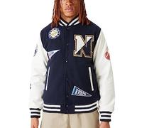New Era Varsity College - Giacca Heritage All Over Patch, blu navy, XXL