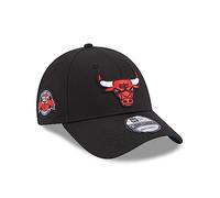 New Era verstellbare Fan cap Chicago Bulls Basketball NBA Schwarz 9Forty Sidepatch - One-Size