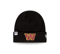 New Era Washington Commanders Loop Label Knit Beanie NFL Berretto Nero