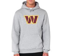 New Era Washington Commanders NFL Team Logo Hoody Grigio Felpa con Cappuccio