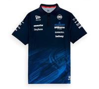 New Era Williams Racing F1 Team, Collezione Ufficiale 2026, Polo Team Tech, Maglia, Jersey, Blu Navy, blu navy, XL
