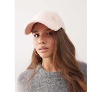 New Era - Womens NY Yankees 9forty - Cappellino in pile borg rosa con logo in metallo One Size