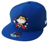 New Era Wonder Woman Light Royal Cartoon Snapback Cap 9Fifty DC Comics Basecap