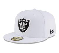 New Era x NFL Men's Oakland Raiders Team 59Fifty Fitted Hat White 7 1/8