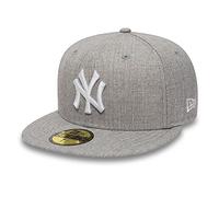 New Era York Yankees 59fifty Basecap MLB League Basic Heather Grey - 7-56cm