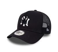 New Era York Yankees Fan Kappe MLB Dunkelblau gebogener Schirm verstellbar Trucker - One-Size