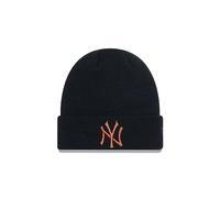 New Era York Yankees MLB League Essential Black Brown Cuff Knit Beanie - One-Size