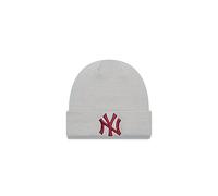 Berretto New Era League Essential Cuff New York Yankees grigio chiaro rosso