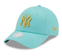 New Era York Yankees MLB Metallic Logo Turquoise 9Forty Adjustable Women cap - One-Size