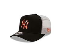 New Era York Yankees MLB Seasonal Infill Black A-Frame Adjustable Trucker cap - One-Size