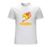 New Fairy Tail Guild Logo Natsu Anime Cartoon Men's T-Shirt Size S to 3XL T-Shirt Whites