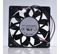 New FFB1224EH DC24V 0.76A 12025 3-wire inverter large violent cooling fan