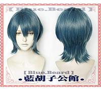 New Fire Emblem ThreeHouses Parrucca Cosplay Edelgard Byleth Blu Medio Lungo Parrucca per capelli Cosplay Halloween Gioco di ruolo maschile protagonista