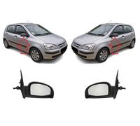 NEW For Hyundai Getz 2002-2005 Specchio Laterale Manuale Nero LHD 1 Coppia