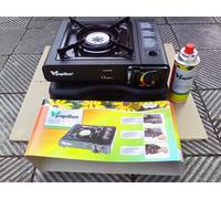 NEW FORNELLO PORTATILE A GAS CM 34 X 28 X H.8,5 PAPILLON + BOMBOLETTA 230 GR.