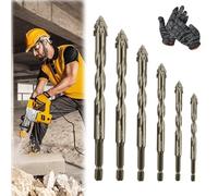 New Four-Flute Sawtooth Eccentric Drill Bit, Cozy Hoome Drill Bits, Efficient Drill and Tap Set, Titanium-Coated Design Drill Bit, Multiple Sizes Drill Bit Set for Wood and Metal (4.5.6.8.10.12)