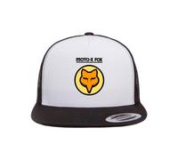 NEW Fox Racing Old School Snapback Hat BLK/WHT/BLK Made in USA Limited Edition