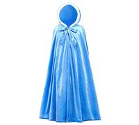 New front Alta Qualità Mantello Frozenn Elsa Anna Tinta Unita Mantello Principessa Bambina con Cappuccio per Natale Halloween Cosplay Partito