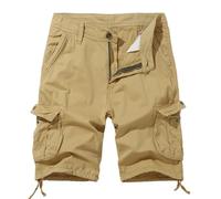 New front Cargo Shorts Uomo Pantaloncini Cargo Pantaloncini con Tasche Laterali Pantaloni Corti Cotone Traspirante Pesca Campeggio Vacanze Corsa
