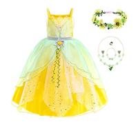 New front Costume trilly Tinker Bell vestito carnevale bambina trilli tinker bell costum cosplay tinkerbell costum carnevale fata bambina Abito Costume Vestito Cosplay,Verde,120