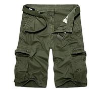 New front Pantaloncini Cotone Uomo Pantaloncini Cargo Uomo Bermuda Cargo Uomo Pantaloncini da Campeggio Uomo Cargo Shorts Estate Tasche Grandi